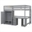 Lit mezzanine avec garde-robe, bureau et tiroirs de rangement-69726041-69726040