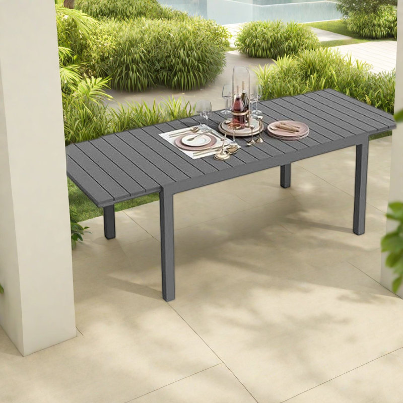 Extendable Outdoor Dining Table , 59.1 " W 35.43 " D