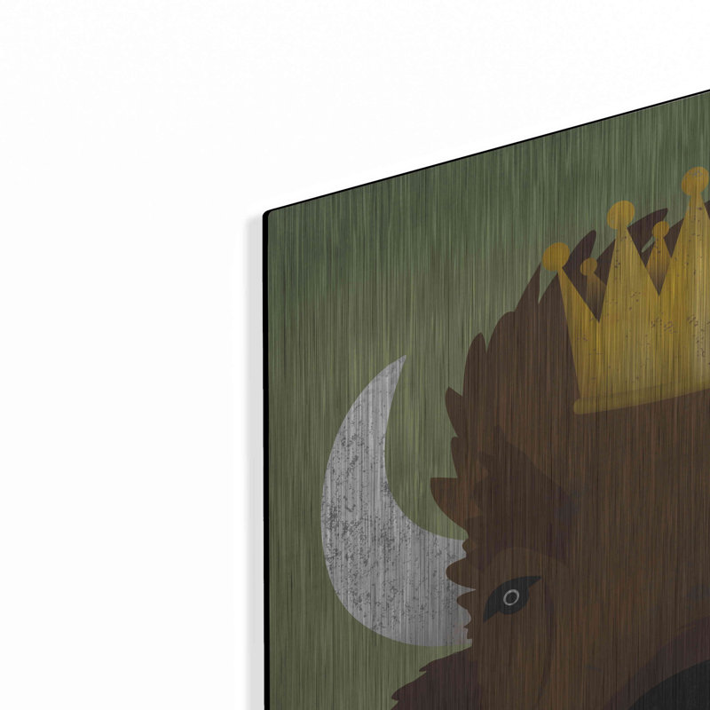 «Buffalo III with Crown» par Ryan Fowler, H 24 po x l 24 po