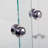 Glass Display Cabinet Two-door Glass Display Cabinet 2 Shelves with Door, Floor Standing Curio Bookshelf for Living Room Bedroom Office, 33.35"*31.69"*14.37"-93590241