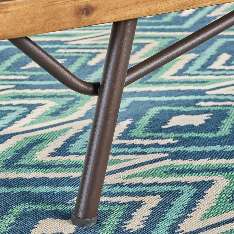 Causeuse d'extérieur avec table basse Canoga
