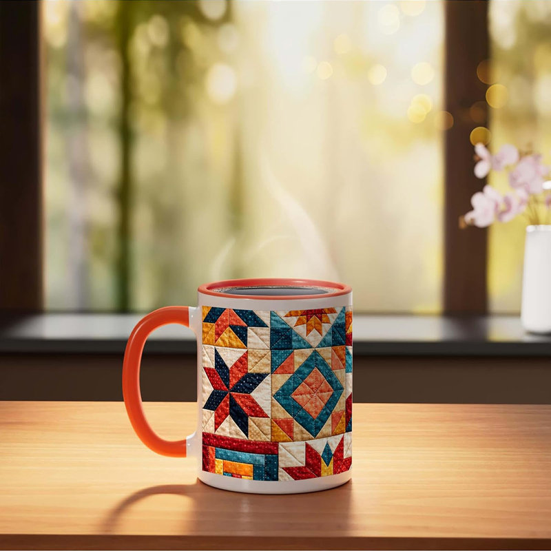Ceramic Coffee Mug, Orange