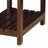 Side Table with USB Power Dock Espresso Coffee Table Modern Coffee Table