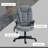HOMCOM 6 Point Vibrating Massage Office Chair With Lumbar Heat Gray
