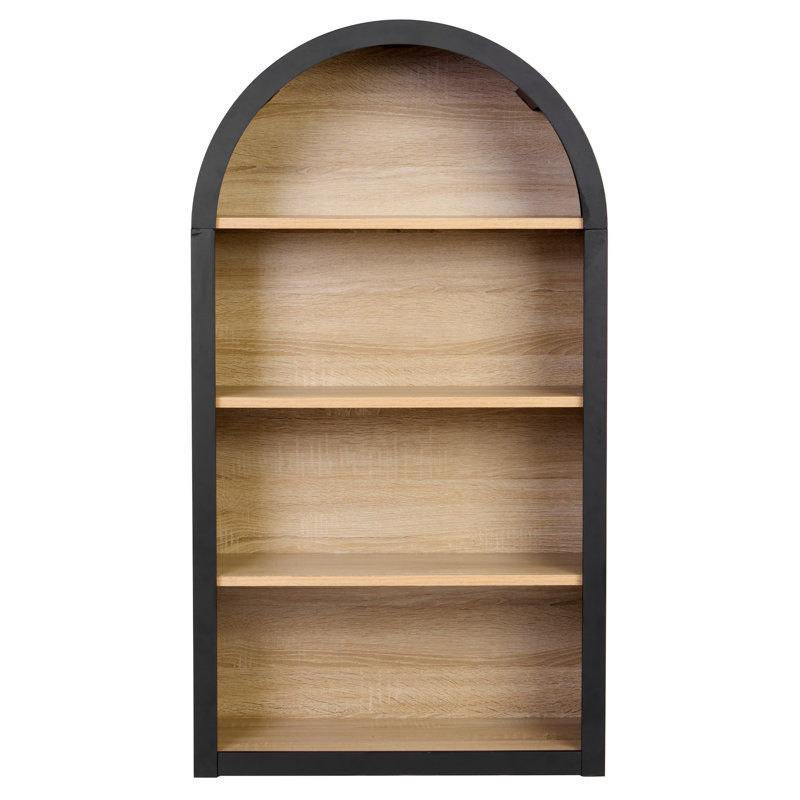 4-Shelf Arched Bookshelf
