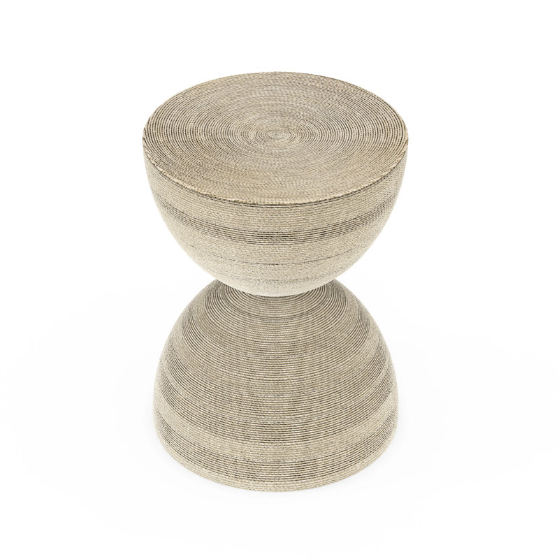 Solid Wood Pedestal End Table