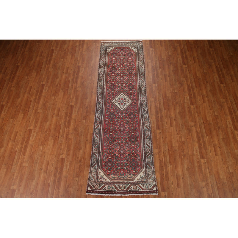 Tapis de couloir géométrique traditionnel 3 x 11
