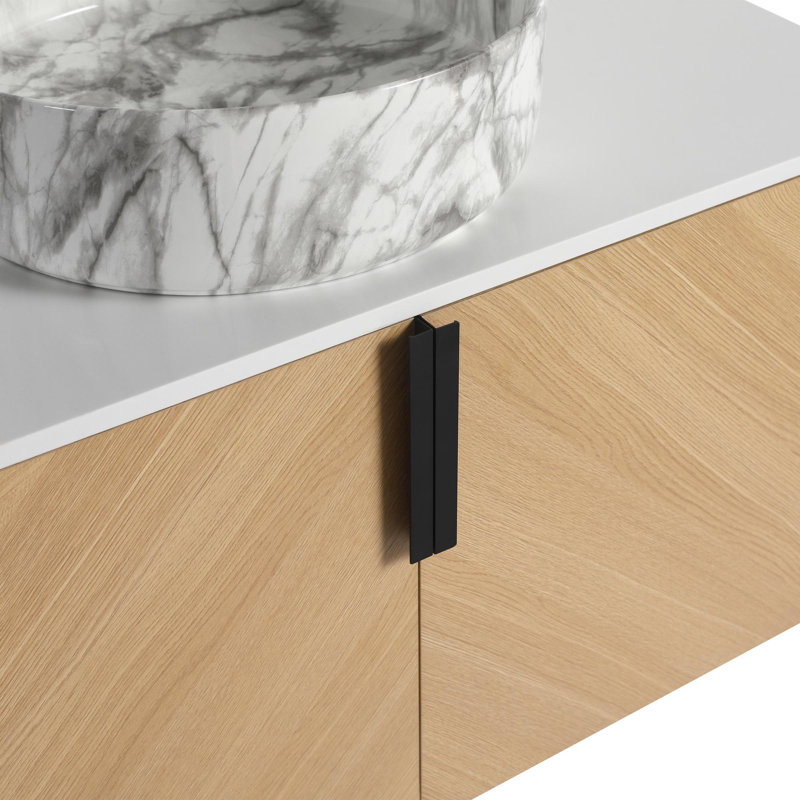 Meuble-lavabo 36 po avec lavabo en céramique, 35"