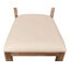 Chaise d’appoint rembourrée en lin beige Monet