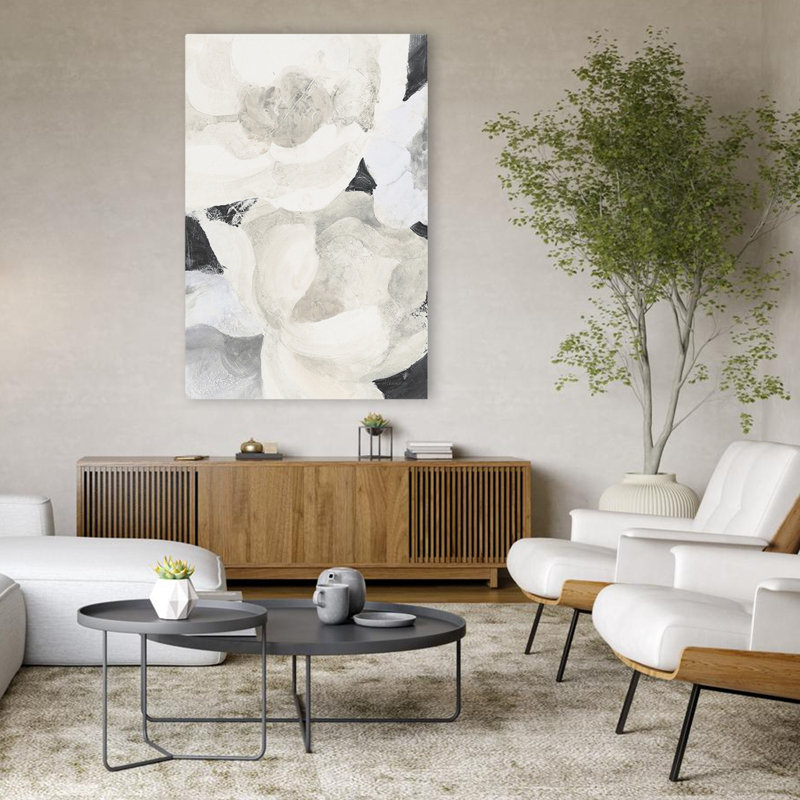 Fleurs décontractées et contemporaines, H 48 po x l 32 po