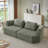 Oversized 3 Seater Compressed Sofa With Chenille Fabric, No Assembly, Space-Saving For Living Room, Apartment-1890149237