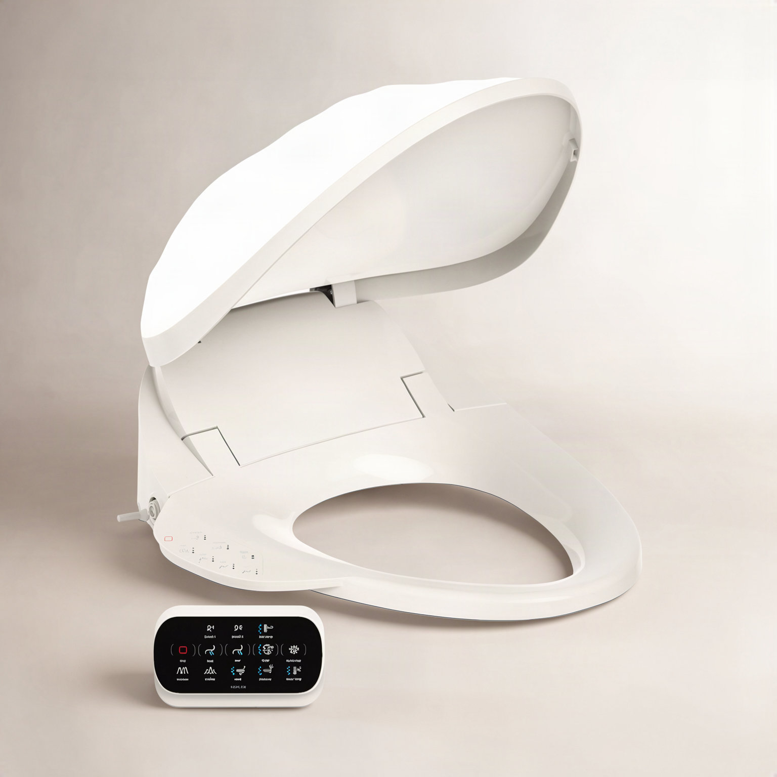 PureWash Electric Bidet Toilet Seat, Biscuit