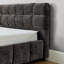 Lit tapissier, base de lit tapissier confortable, tissu chenille, avec tête de lit et base de lit solide. Avec tiroir pour le rangement (90,5 po x 80,5 po x 31 po)-1527186464