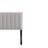 Light Grey Modern Channel-Tufted Headboard-343902927