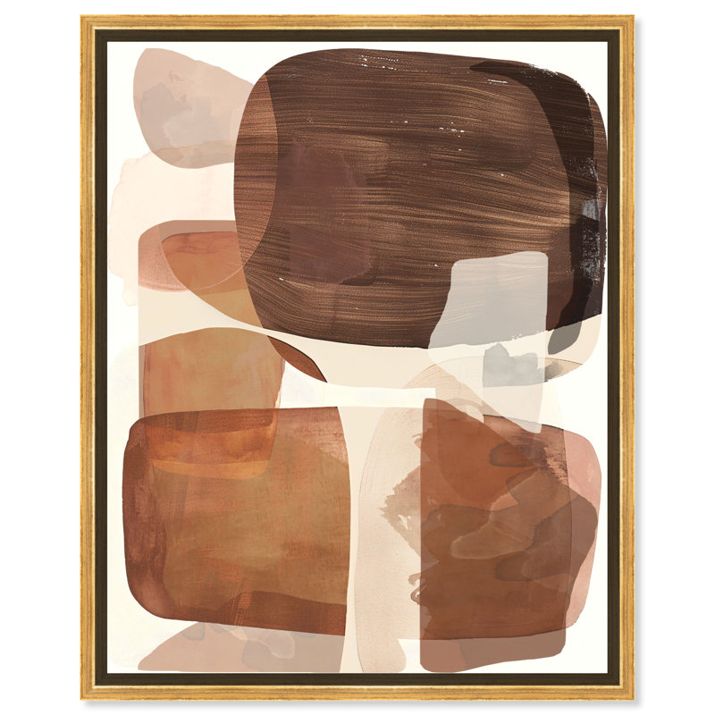 Art mural Utah Hills Modern Earth Tone par Art Remedy, Toile tendue, H 36 po x l 30 po
