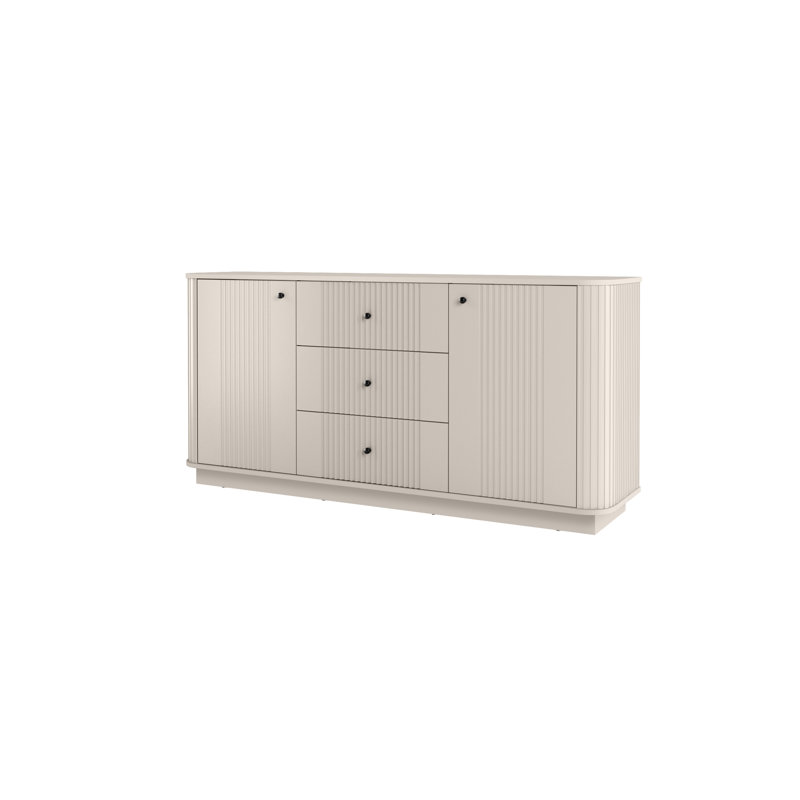 Vesper 160cm Sideboard, Beige/Black
