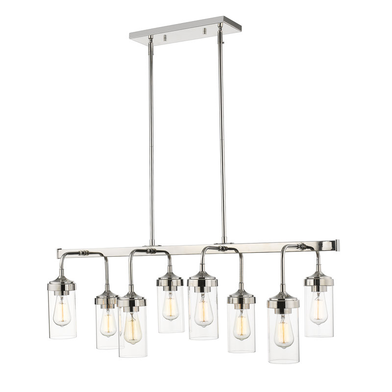 Grantham 8 - Light Polished Nickel Kitchen Island Pendant