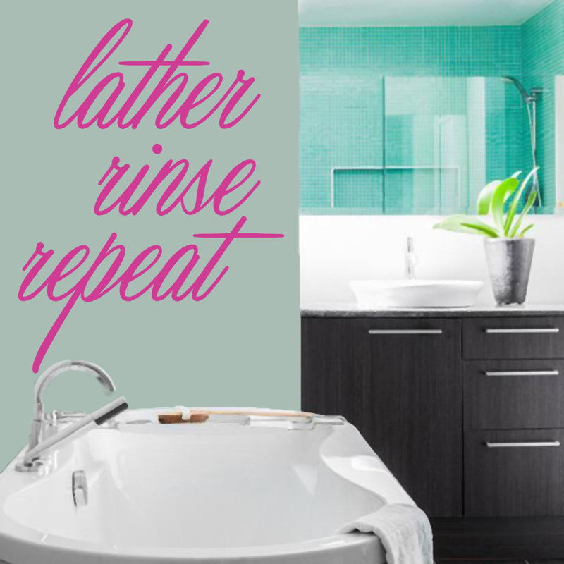 Text & Numbers Non-Wall Damaging Wall Decal, Hot Pink