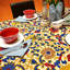 Handmade Cotton Sunflower Floral Tablecloth Collection-898957752-898957761