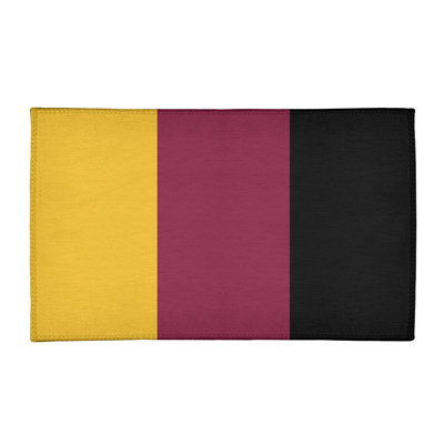 Tapis de zone rouge/jaune