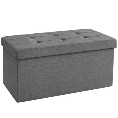 Bonnard 76cm Wide Tufted Rectangle Solid Colour Ottoman with Storage