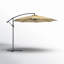 Chalone 95" Steel Offset Cantilever Patio Umbrella with Crank - Beige-1892594452