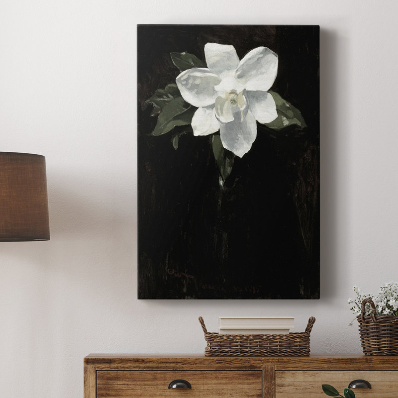 Imprimé floral rétro Cxx - galerie Cavas, H 18 po x l 12 po