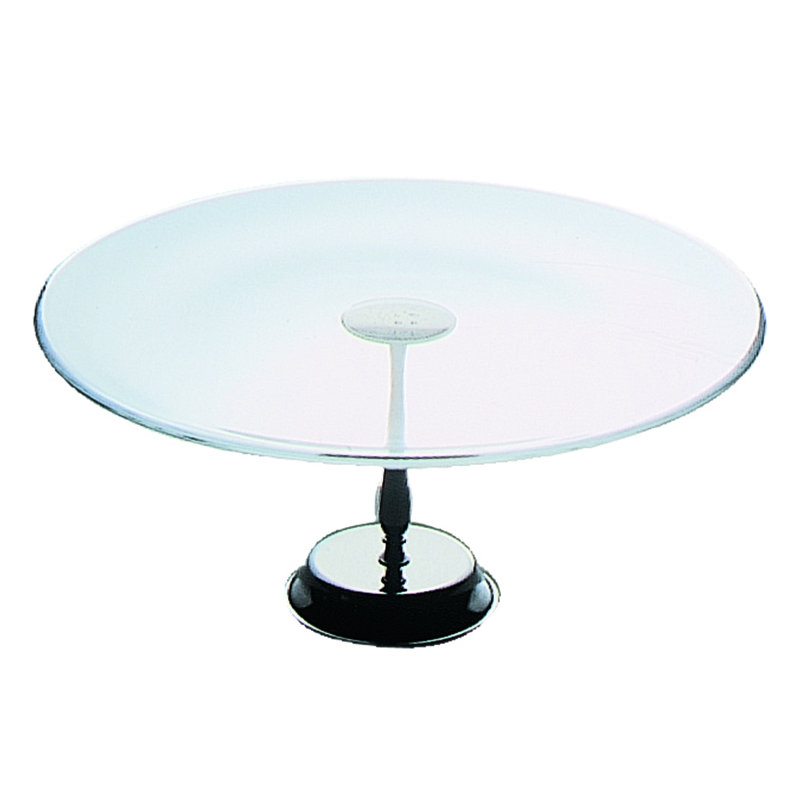 Assiette à gâteau Palace en verre avec base, H: 6 1/4 po, P: 12 3/4 po