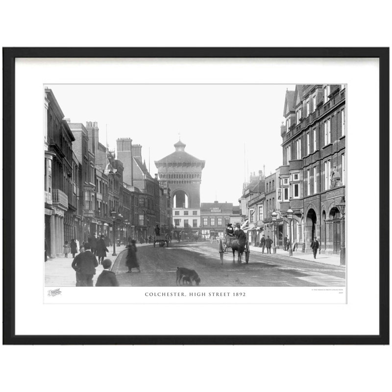 Colchester, High Street 1892 by Francis Frith - Single Picture Frame Print, 28cm H x 36cm W x 2.3cm D