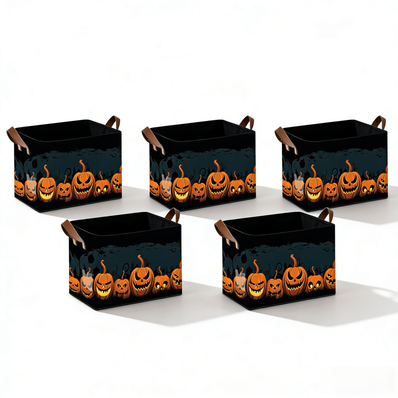 Panier de rangement 5 pièces Halloween