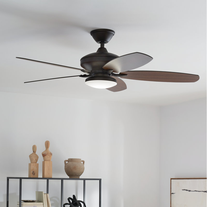 52'' Ceiling Fan with LED Lights, Oil Brushed Bronze