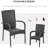 2Pcs Stackable Pe Outdoor Dining Chairs With Cushions. Armrest & For Patio Deck. Creamy White. 22" W X 23.5" D 37.5" H. 264 Lbs Weight Capacity. Seating, Assembly Required Cushions, Stackable. Cream