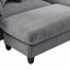 Canapé modulaire Basic, canapé en L de 83 po avec beaucoup d'espace de rangement, repose-pieds mobile et six coussins décoratifs-241990171