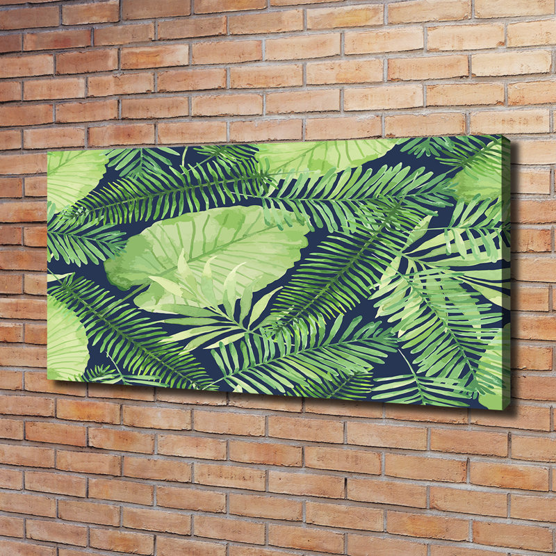 Tropical Leaves - Wrapped Canvas Print