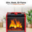 Electric Mini Fireplace Space Heater with Realistic 3D Flame-827651137