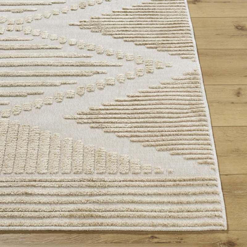 Tapis d'intérieur lavable à la machine Grannis, Rectangle 5 pi x 7 pi 2 po