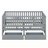 Kaenel Wood Daybed with Fence Guardrails and 2 Drawers-453630938