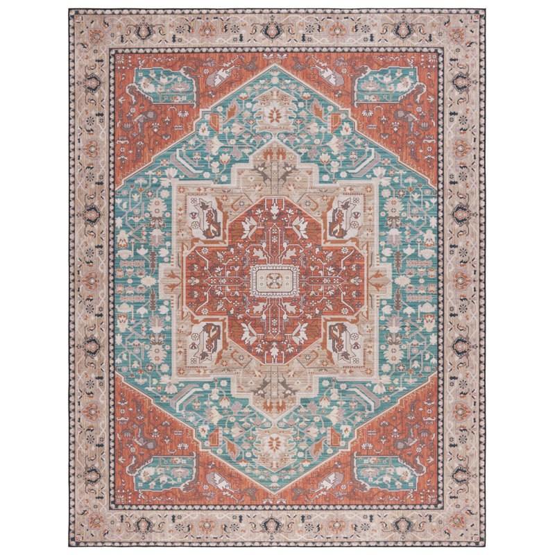 Pashen Performance Machine Washable Oriental Rug, Rectangle 8' x 10'