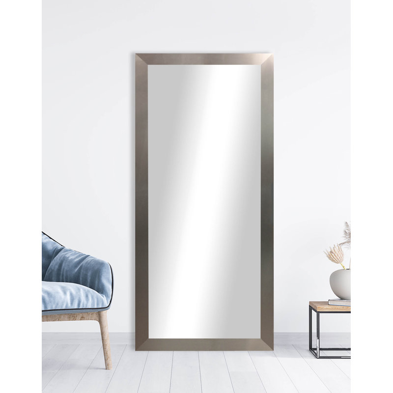 Everly Engineered Wood Mirror, Silver, 80" x 33"