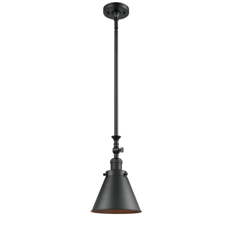 Donovan 1 - Light Single Pendant, Matte Black, Matte Black