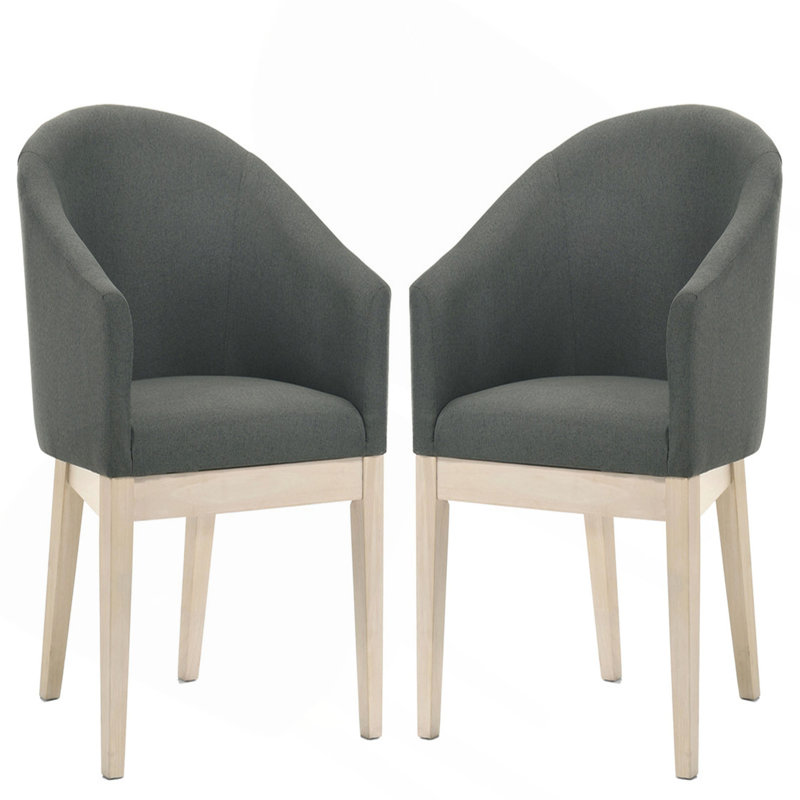 Ensemble de 2 fauteuils demi-tonneau l 23 po Orsola