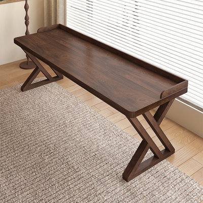 Black Walnut Color Rectangular Solid Wood desk