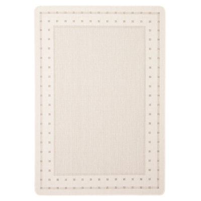 Tapis ivoire intérieur / extérieur Aroura