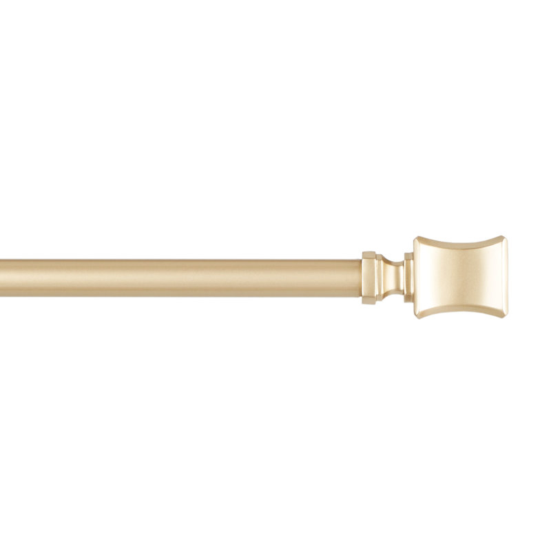 Ensemble de tringle à rideaux et de faîteau 1 "Buglosse Loran, réglable, Or, 36" - 72"