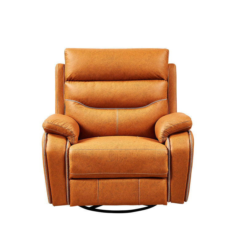 Fauteuil inclinable rotatif électrique Toderita, Polyester brun