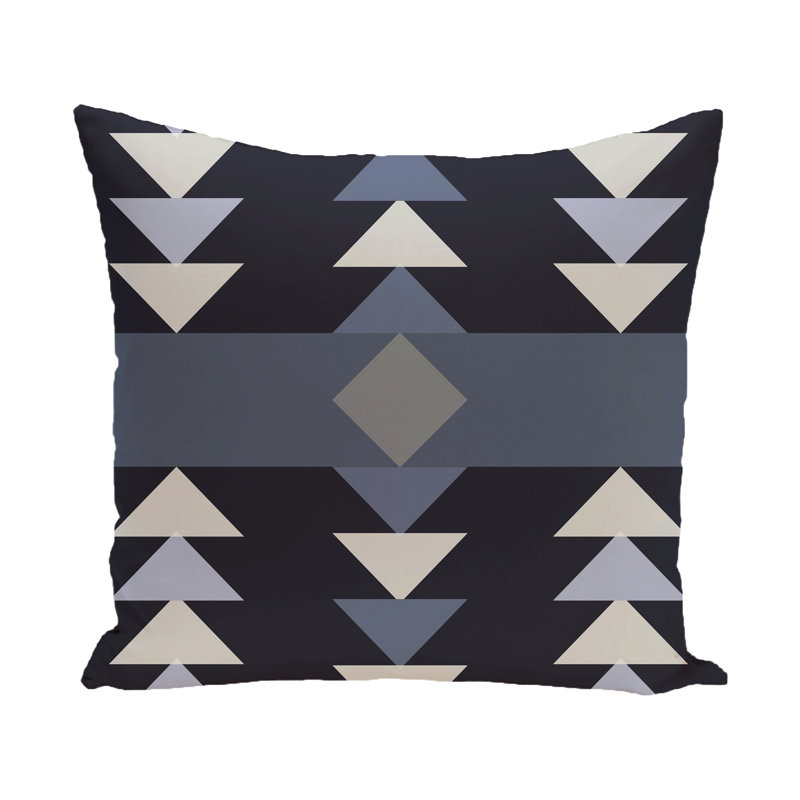  Housse de coussin carré et insert, H 16 po x l 16 po, Bleu marine