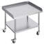 30 Inch Height Stainless Steel Work Table with Wheels and 3-side Baffles, Adjustable Shelf-688833039
