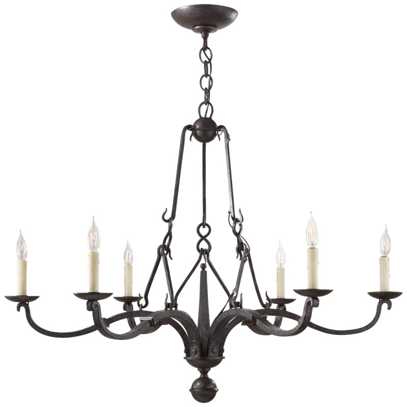 Ralph Lauren Allegra 6 - Light Chandelier, 35" H x 44" W x 44" D
