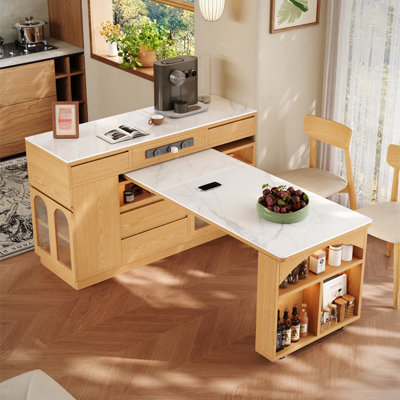 Simple, Light Luxury and Retractable Dining Table