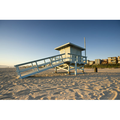Tanuja " Lifeguard Tower At Sunset " by Tsebourn